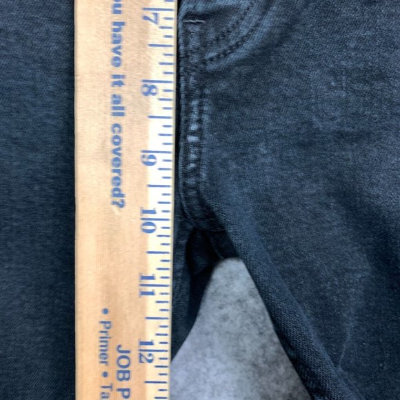 Re/Done Jeans 90s High Rise Ankle Crop Women's 26 Washed Noir Button Fly Denim - Picture 11 of 14